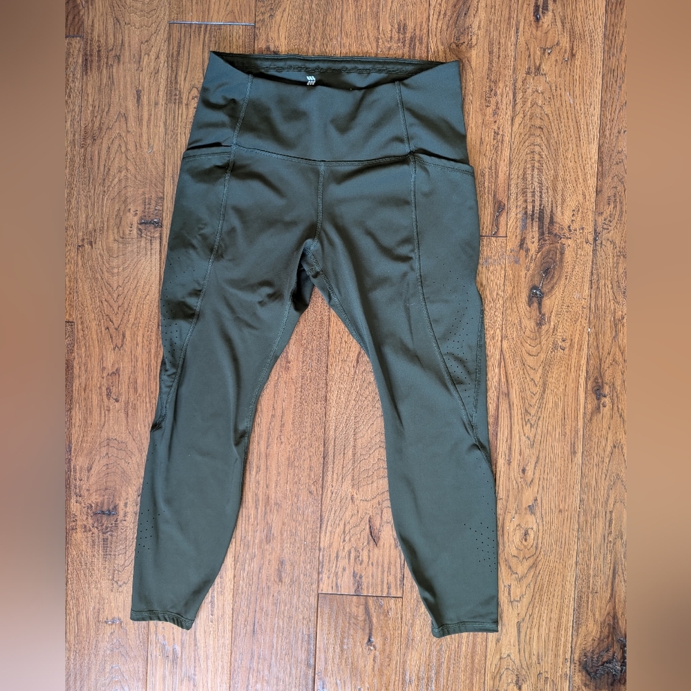 all in motion Olive Green Workout Leggings